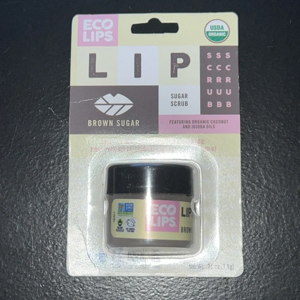 2-Eco Lips‎ Overnight Lip Mask Blackberry And Lip Scrub Brown Sugar .25 Oz New